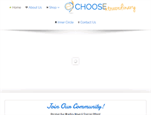 Tablet Screenshot of chooseextraordinary.com